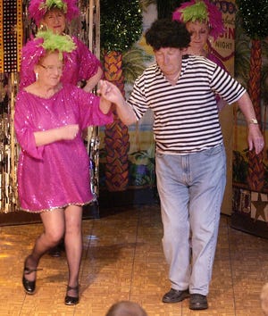 Dottie Eagles and Joe Pearson perform a dance.