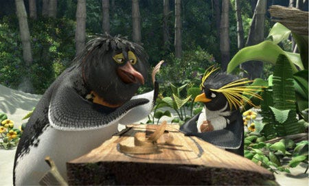 Cartoon Innovation Shines in 'Surf's Up' Penguin Movie Cartoon Innovation Shines in 'Surf's Up' Penguin Movie