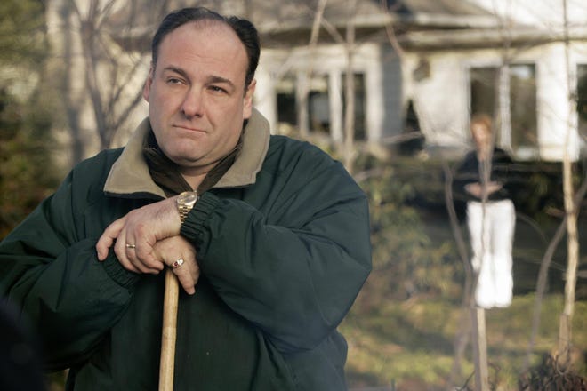 Looks like Tony Soprano is wondering what will happen tonight on the last episode of "The Sopranos."