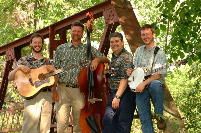 Bob Dick, left, Ken Taylor, Dan Nowlan and Dave Dick form the Blackstone Valley Bluegrass Band, which plays the Amazing Things Arts Center in Framingham at 8 p.m. Saturday, June 16.