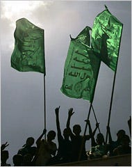 Hamas supporters in Gaza City on Friday cheered Ismail Haniya, who was dismissed as prime minister on Thursday night.