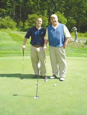 Rich, right, and Sean Millard are father and son golf instructors at Fernwood and Great Bear country clubs.