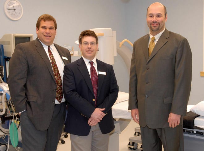 From left, Steven J. Nathin, Douglas Keene of Weston and David J. DiBenedetto are the founders of the new Boston Paincare facility at 85 First Ave. in Waltham.