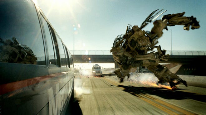 A still image from the movie "Transformers" scheduled for release July 4.