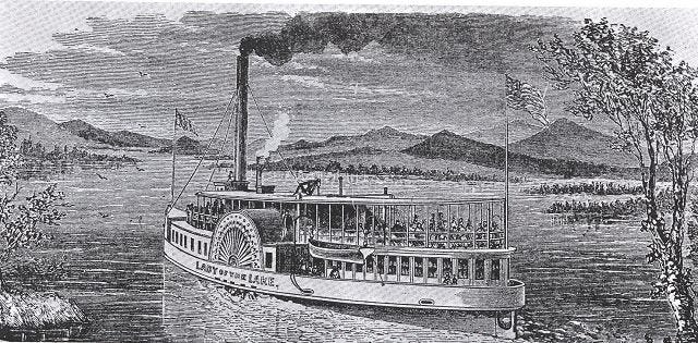 COURTESY PHOTO
THE LADY OF the Lake, as seen in an engraving from the 1880s.