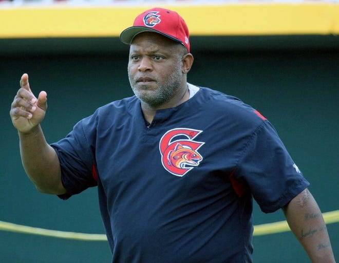 Cecil Fielder has taken over managing the Charlotte Redfish, leaving some players in awe.