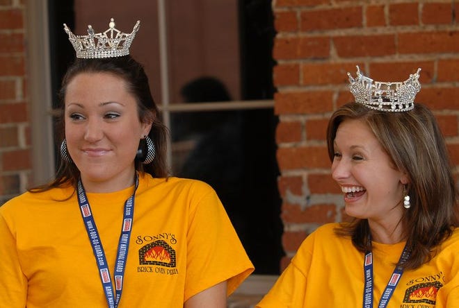 Miss S.C. 2006, Shelley Bryson Benthall, right, and Miss S.C. Teen 2006, Maggie Hill, talk about how the past year's memories and how their titles have affected them on a personal level.