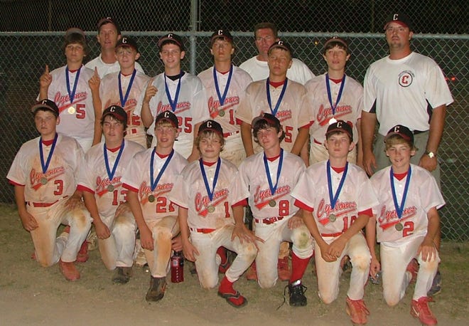 Members of the 13-and-under Savannah Cyclones youth baseball team, which won first place in the 14-and-under Georgia Games baseball competition.