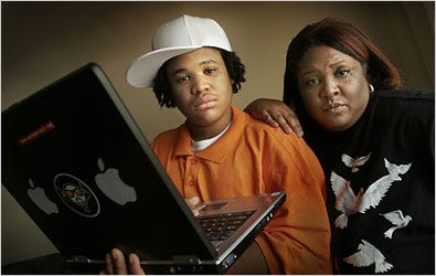 Angelique Trammel and her son Anthony Hughes, 16, had a series of problems with a computer seller.