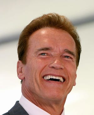 California Governor Arnold Schwarzenegger participates at the West Los Angeles Veterans' Home Groundbreaking Ceremony, 06 July 2007.