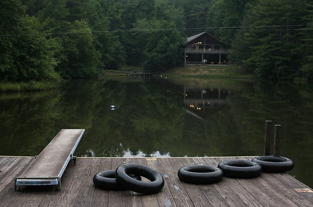 Camp Falling Creek as photographed by David Burnett for the latest issue of Time magazine.