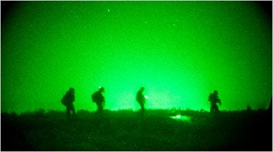 American soldiers on a raid in mid-July intended to catch militants.