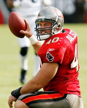 Tampa Bay’s Mike Alstott is on injured reserve with a neck problem.