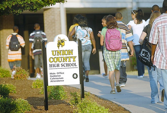 Students at Union County High School begin their first day of school on Monday as a unified group.