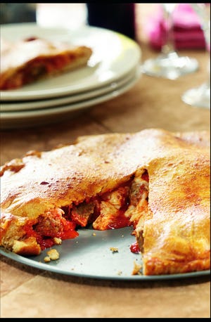 Meatball calzone, for instance, goes from freezer to oven without stopping to defrost.