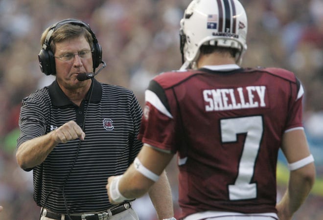 Steve Spurrier, starting his third year with Carolina, has 10 losses.