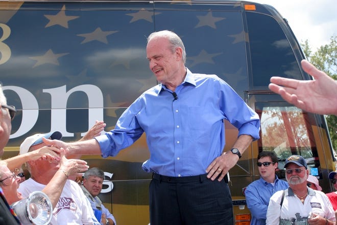 Presidential candidate Fred Thompson campaigns in The Villages on Thursday.