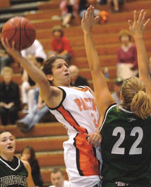 Pacific's Jennifer Fath drives to the basket against Humboldt State in an exhibition game Sunday at Spanos Center.