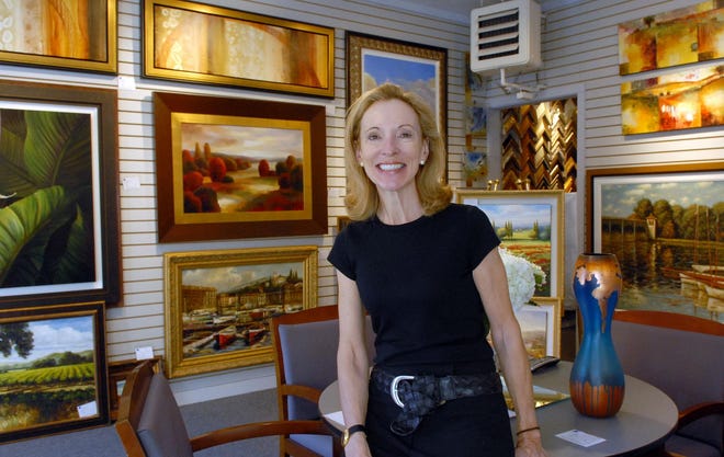 Sharon Hopfman, owner of Masters Art Gallery, at 11 Concord Road.