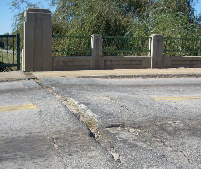 A large bump is on the Fifth Street bridge as you enter Georgia.