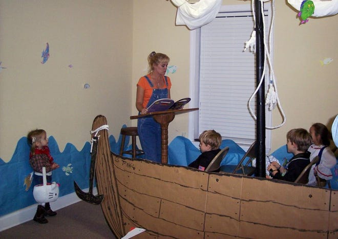 At Pooler First Baptist Church, children enjoy story time in Noah's Ark. (Sandy Roach/For the Closeup)