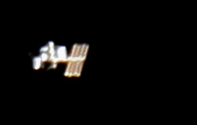This is how the International Space Station looked as it soared above Bradenton on Sunday evening