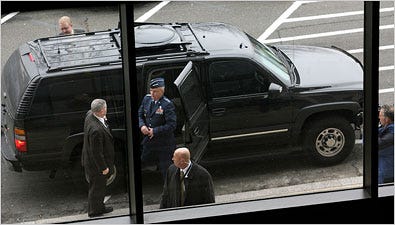 Gen. Michael V. Hayden, the C.I.A. director, arriving to testify in secret before a Senate committee, later distanced himself from the recording and destruction of videotapes of interrogations.