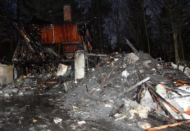 Fire ravaged this home at 352 Whitney Ave. in Northborough.