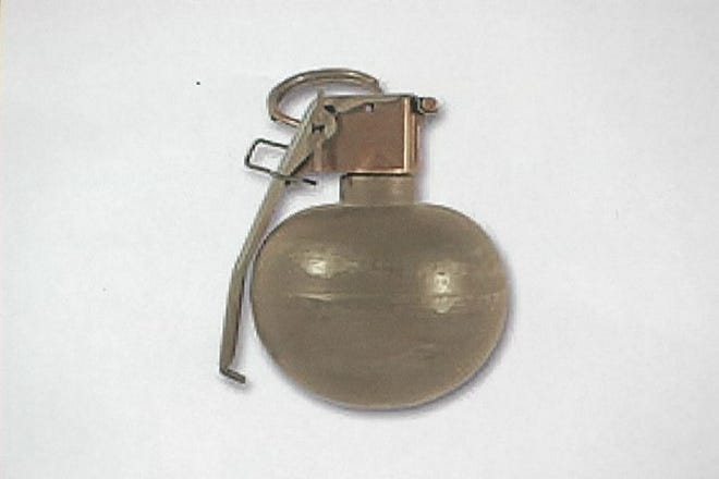Type of grenade use by Peter Venechanos.