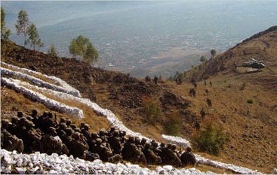 Pakistani troops taking up positions this month at a vantage point over the Swat Valley, where militants have fought the army.