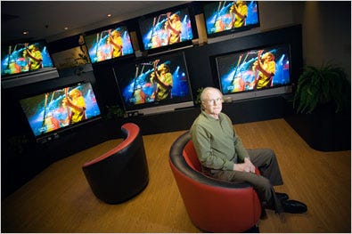 In 1987, Larry Hornbeck invented the technology used in most rear-projection television sets.