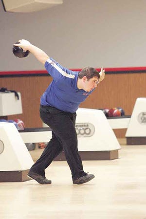 Penn Yan senior Nate Johnson is on his way to racking up his first sanctioned 300 game in league play against Wayne.