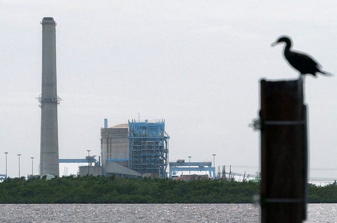 Turkey Point, one of three nuclear power plants in Florida is seen in this Wednesday, Oct. 31, 2001, file photo, in Miami. A Florida Power & Light spokesman says the widespread power outages affecting Florida started when the company shut down a nuclear reactor south of Miami for safety reasons, but did not explain further.