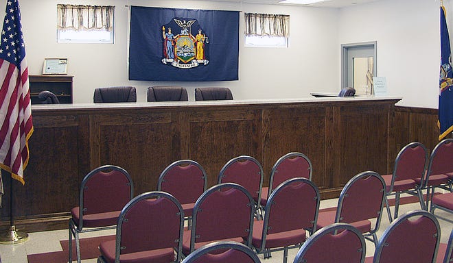 THE TOWN OF MANHEIM JUSTICE COURT will receive new equipment as state Senator James L. Seward and Assemblyman Marc Butler Tuesday announced state grants to help local justice courts purchase equipment and fund other court expenses.