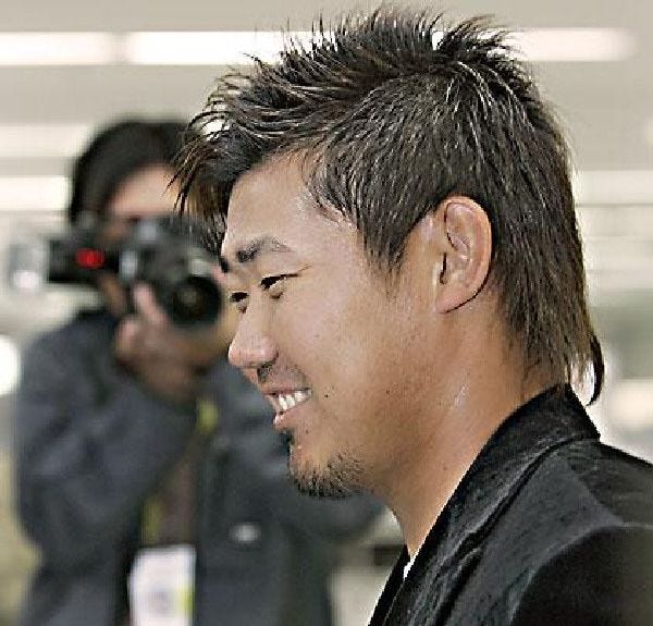 Daisuke Matsuzaka drew most of the attention of the Japanese media when the team landed in Tokyo.