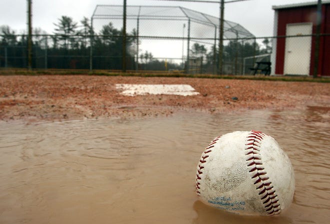 The South Shore has plenty of water, this has been one of the wettest winters in recent memory. At the Opachinski Athletic Fields in Kingston the little league fields are puddled.