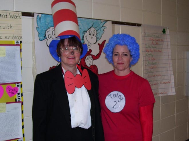 The Cat in the Hat and Thing 2 dropped by for Bryan County Middle School's read Across America Day. The English Language Arts department highlighted various Dr. Seuss books, which complemented their current poetry units. (Special to Bryan County Now)