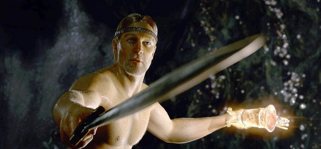 The Viking hero, Beowulf, sets out to avenge the death of his men in "Beowulf."