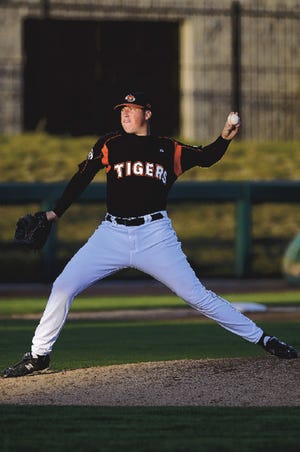 UOP pitcher David Rowse throws against Cal on Tuesday.