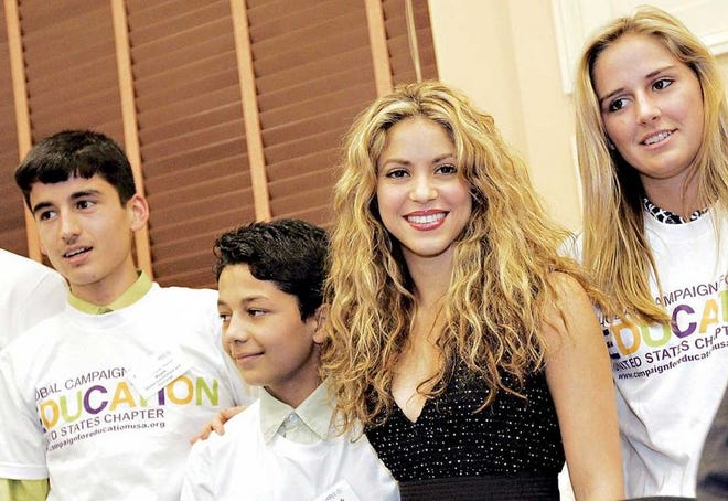 La cantante colombiana Shakira durante el acto en apoyo de la campaña global para la educación que se celebró en el Capitolio en Washington.