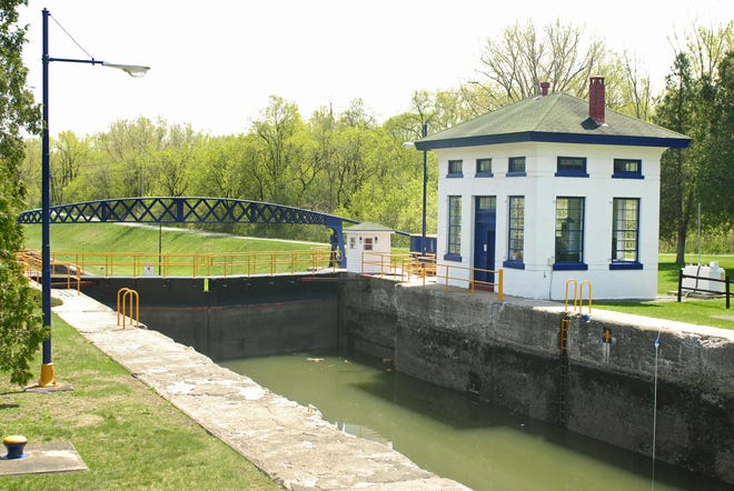 The Marcy lock on the Eric Canal is open for business. On May 18, the Tramp and Trail Club of Utica will hold a bike ride along the canal to Rome.