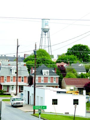 The Frick water tower that has stood at Waynesboro’s skyline since 1922 will be torn down at the end of this month because it has become too costly to maintain the deteriorated tower.