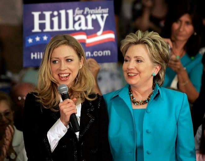 Chelsea Clinton introduces her mother, presidential candidate Hillary Rodham Clinton, at a rally in Sunrise on Wednesday.