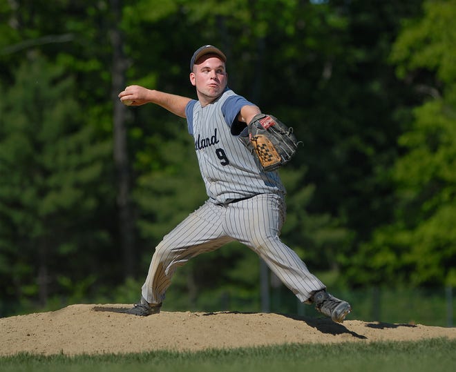 Ashland's Chris Nealon fires a pitch during the Clockers' loss to Tyngsboro in the finale of the David E. Keddy Tournament.