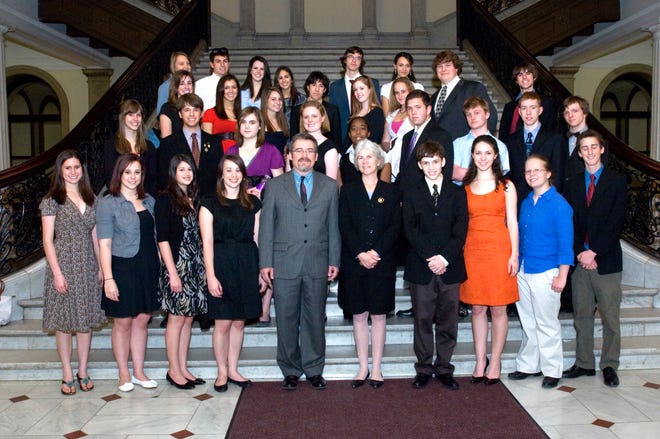 The 2008 Weston High School Theater Company was honored at the State House by State Rep. Alice Hanlon Peisch, D-Wellesley.