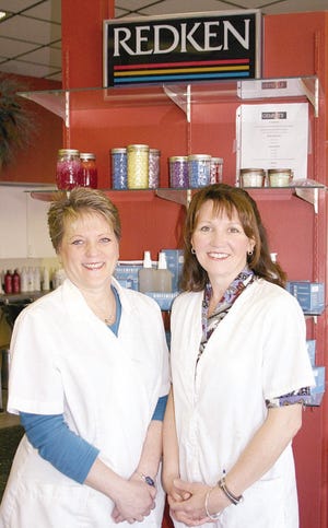 PHOTO BY JANE LOPES/The Gazette
OPEN HOUSE PLANNED: Beverly Gatrell, left, and Pat Callahan, licensed estheticians at True Colors Day Spa in Lakeville, will be offering information on skin care treatments during an open house to be held at True Colors on Saturday. Complimentary massages will also be offered by Kelly Rego, certified massage therapist.