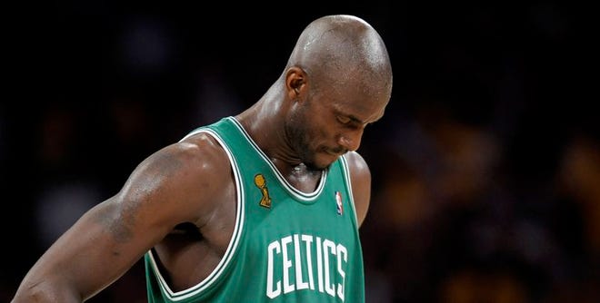 Kevin Garnett finished with 13 points on 6-for-21 shooting for the Celtics, who led in the fourth quarter before letting the Lakers back in it.