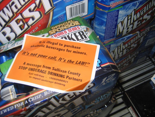 The Sticker Shock Campaign warns adults that it is illegal to buy alcohol for minors.