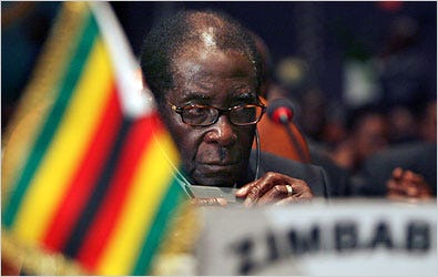 President Robert Mugabe of Zimbabwe at an African Union summit on Monday in Sharm El Sheik, Egypt.