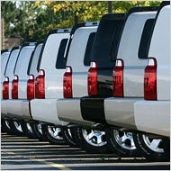 NO DEAL Cars and trucks jammed American dealers’ lots as sales fell to a 10-year low.